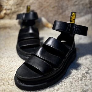 Dr. Martens Sandals – Black Leather